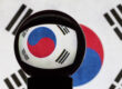 ball reflecting a korean flag