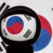ball reflecting a korean flag