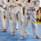 White belts in TKD class